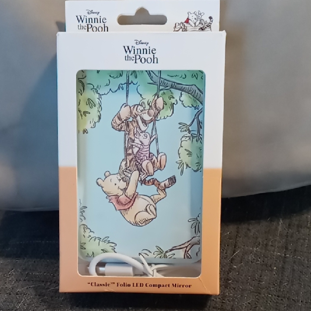 Disney Winnie the Pooh and Tigger LED Mirror - Blue and Orange